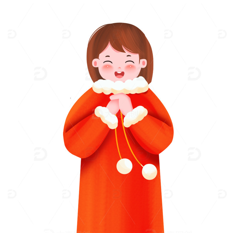 源文件下载【趣麦麦图】新年新春春节拜年人物元素
