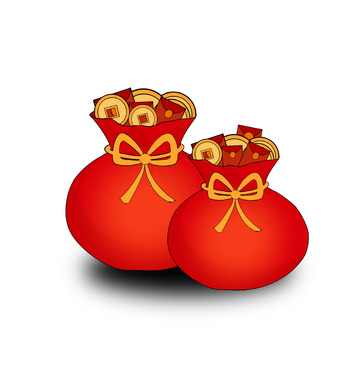 新年福袋锦囊元素