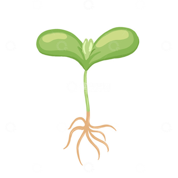 源文件下载【趣麦麦图】绿色小清新春天嫩芽万物复苏