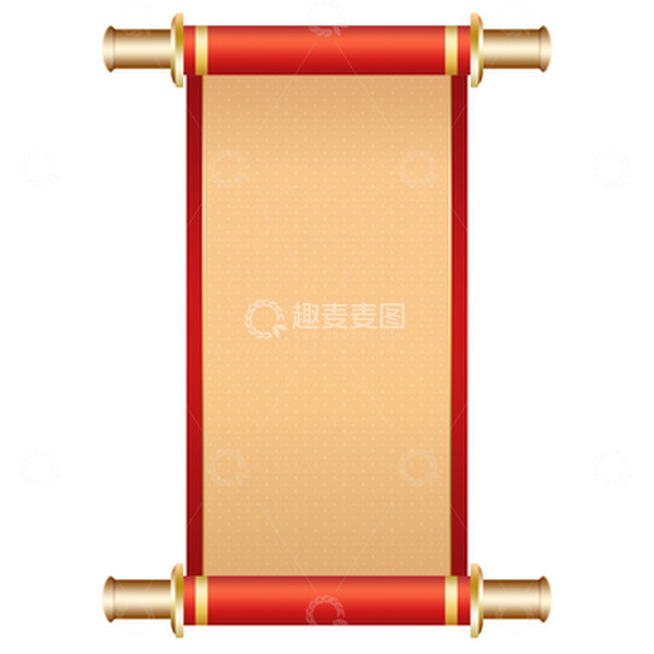 源文件下载【趣麦麦图】年货节国风卷轴