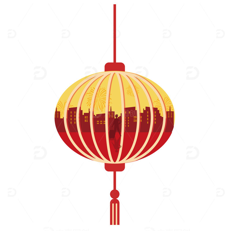 灯笼设计元素回家