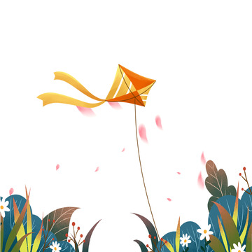 立春放风筝草木