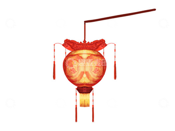 源文件下载【趣麦麦图】-元旦节喜庆手绘花灯插画元素