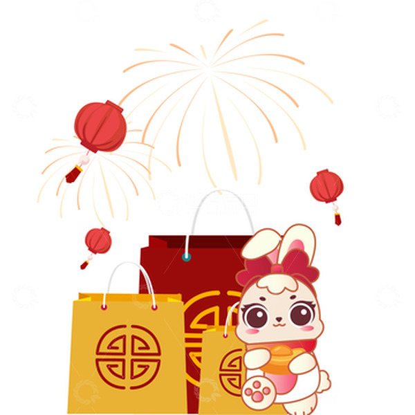 源文件下载【趣麦麦图】年货节年货礼盒