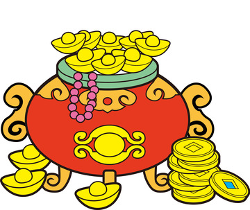 新年开门迎财聚宝盆