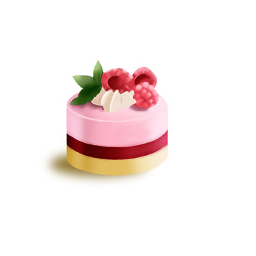 小清新粉色小蛋糕