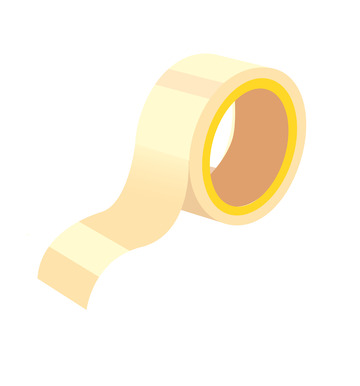 矢量卡通胶带纸生活用品