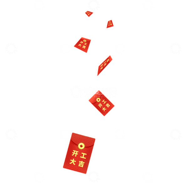 源文件下载【趣麦麦图】红色喜庆开门红红包元素