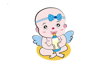 拿奶瓶的小BABY