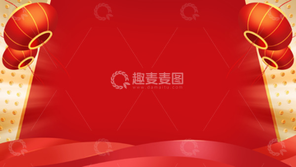 源文件下载【趣麦麦图】红色喜庆开门红开门大吉海报背景