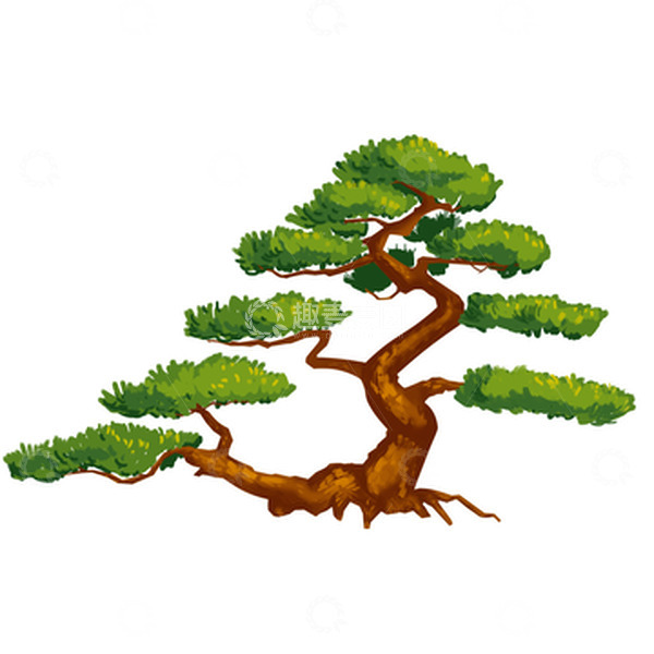 源文件下载【趣麦麦图】小清新松树手绘免扣素材