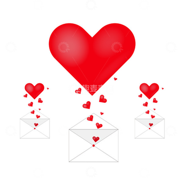 源文件下载【趣麦麦图】情人节浪漫扁平风元素