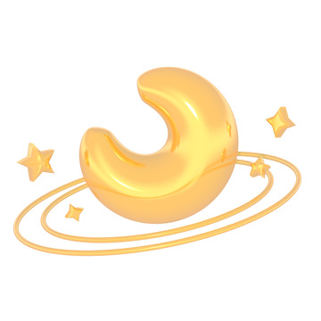 浪漫3D月亮星球爱情星星装饰漂浮