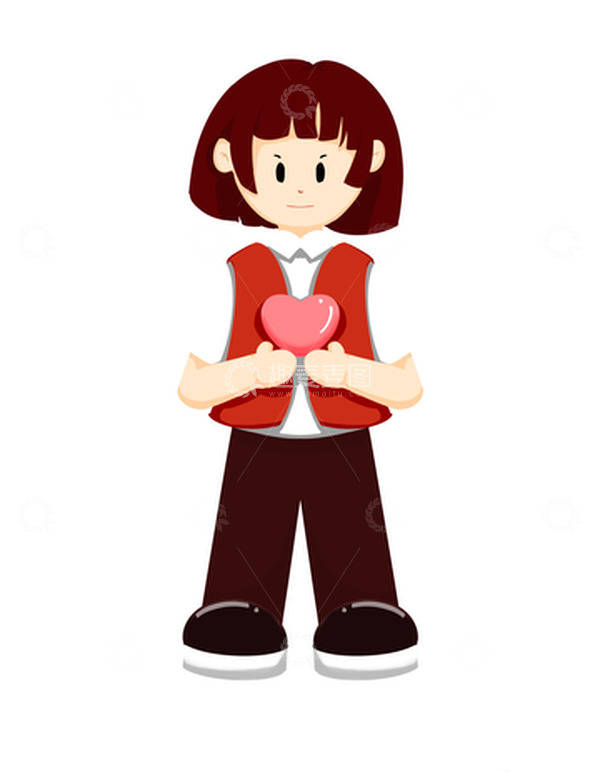 源文件下载【趣麦麦图】红色社工志愿者