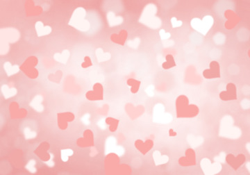 粉色亲人节爱心背景手绘