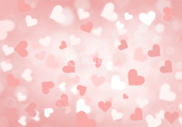 源文件下载【趣麦麦图】粉色亲人节爱心背景手绘