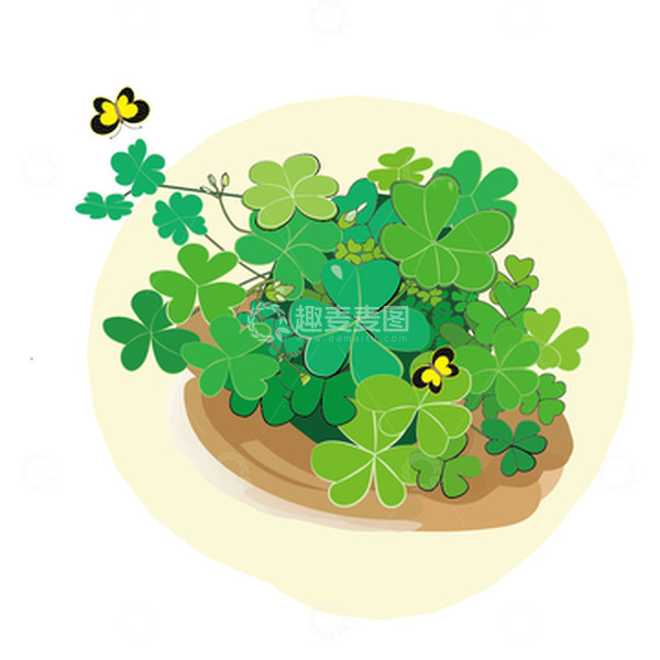 源文件下载【趣麦麦图】春天的小草绿植