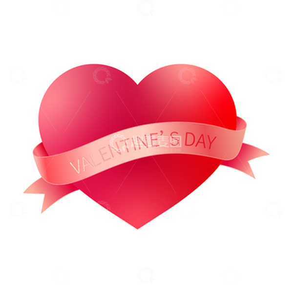 源文件下载【趣麦麦图】情人节七夕520红色爱心