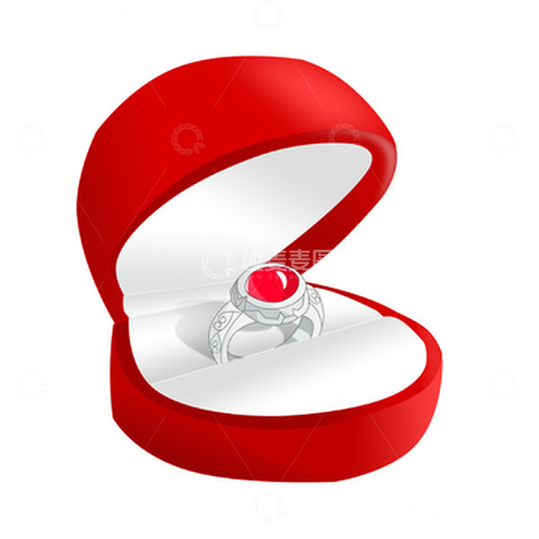 源文件下载【趣麦麦图】情人节戒指戒指盒礼物