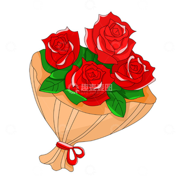 源文件下载【趣麦麦图】情人节礼物玫瑰花