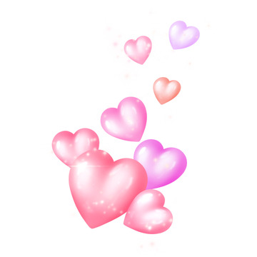 2.14情人节粉色浪漫爱心元素