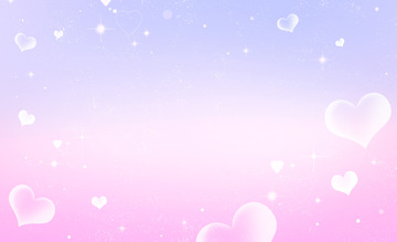梦幻星光爱心粉紫色浪漫情人节海报背景