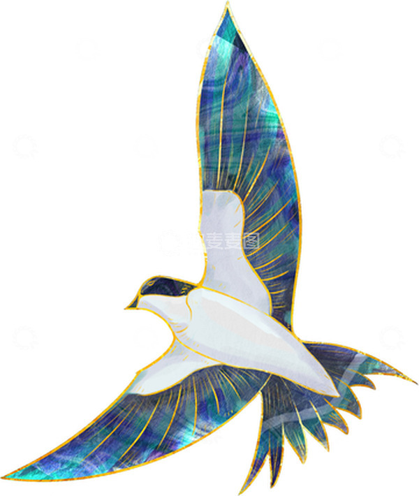 源文件下载【趣麦麦图】春天时节燕子元素手绘图