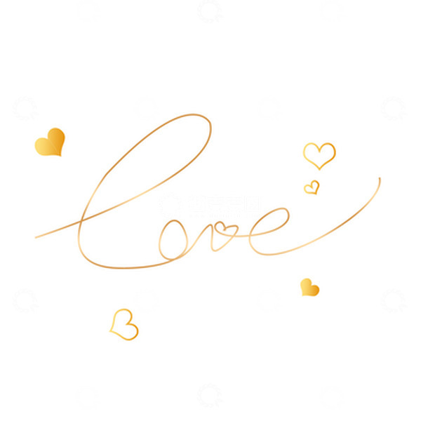 源文件下载【趣麦麦图】情人节艺术字爱心元素