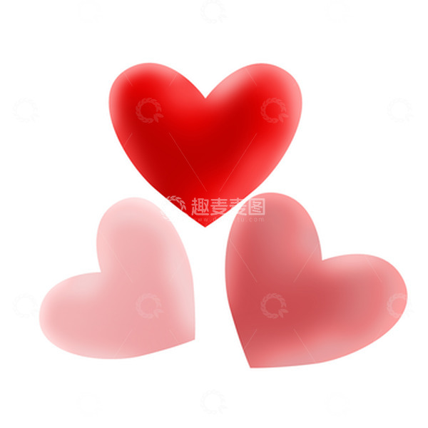 源文件下载【趣麦麦图】七夕情人节爱心元素