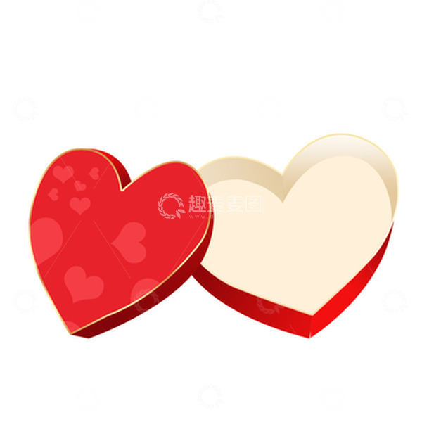源文件下载【趣麦麦图】情人节礼盒卡通元素