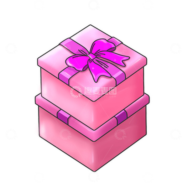 源文件下载【趣麦麦图】妇女节礼物礼盒彩色盒子蝴蝶结