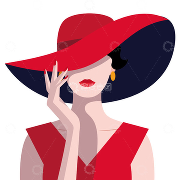 源文件下载【趣麦麦图】38女王节波普风时尚性感女性人物