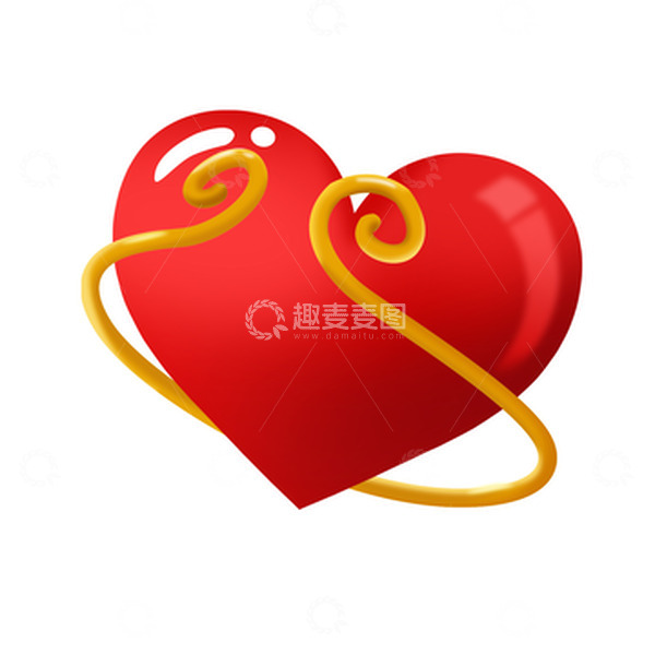 源文件下载【趣麦麦图】七夕情人节插画爱心元素