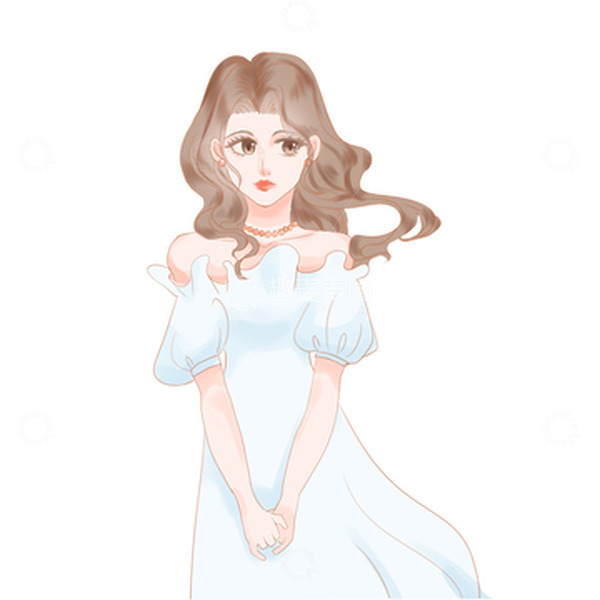 源文件下载【趣麦麦图】妇女节手绘人物女王节女神节女人手绘