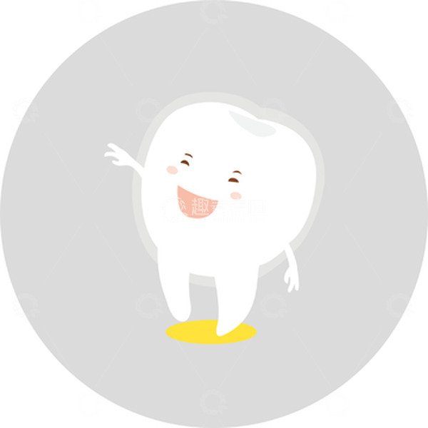 源文件下载【趣麦麦图】白色卡通手绘小牙齿