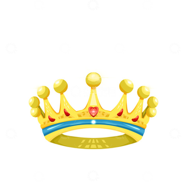 源文件下载【趣麦麦图】黄色手绘皇冠宝石女王节妇女节元素