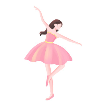 妇女节女王节跳舞的女孩元素