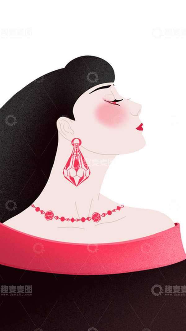 源文件下载【趣麦麦图】时尚扁平女神节38妇女节手绘人物海报