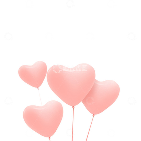 源文件下载【趣麦麦图】粉色38妇女节爱心元素