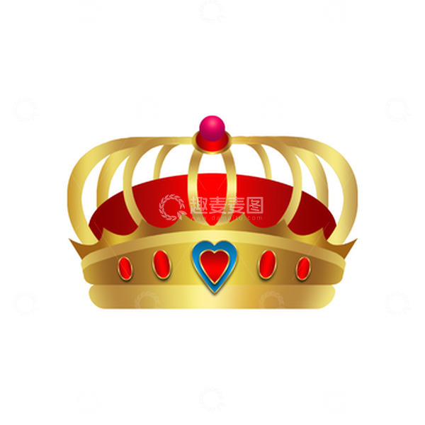 源文件下载【趣麦麦图】金色简约卡通女神王冠