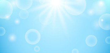 蓝色小清新蓝天光晕背景