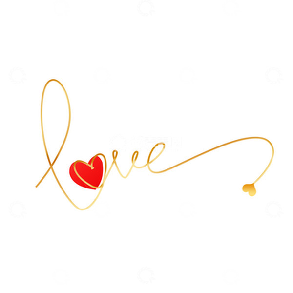源文件下载【趣麦麦图】-情人节字母LOVE元素