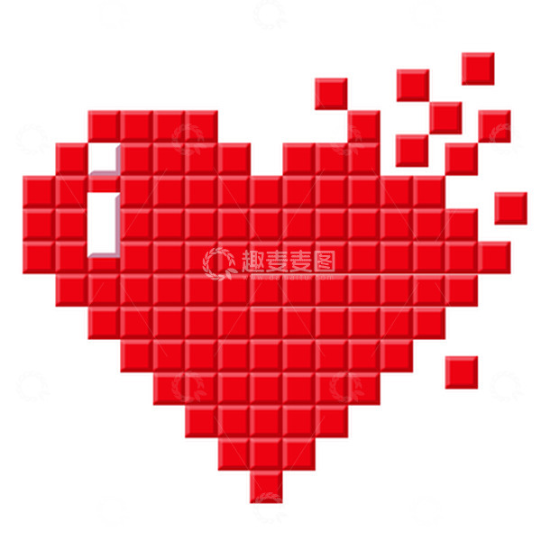 源文件下载【趣麦麦图】妇女节方块红心元素