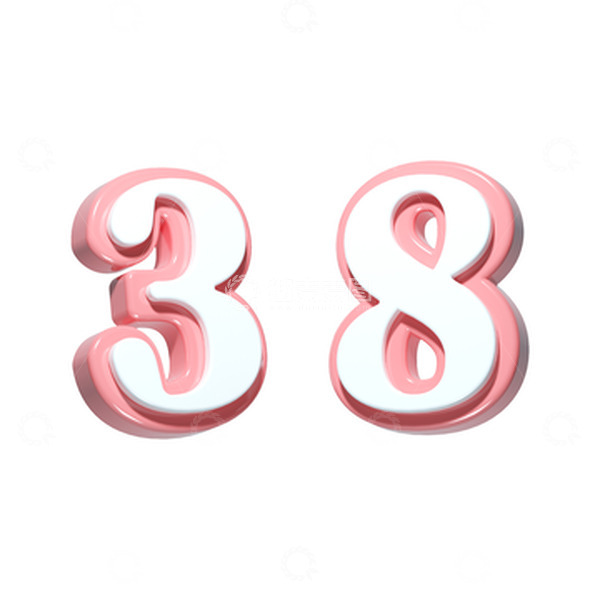 源文件下载【趣麦麦图】38女神节3D艺术字