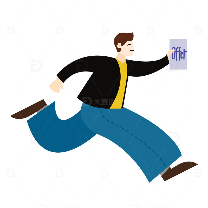 源文件下载【趣麦麦图】卡通人物招聘元素