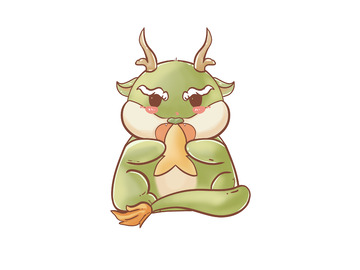 可爱奶凶小清新小青龙