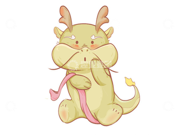 源文件下载【趣麦麦图】可爱小清新小青龙