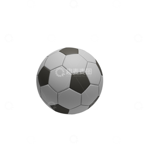 源文件下载【趣麦麦图】3D足球世界杯体育仿真立体建模元素