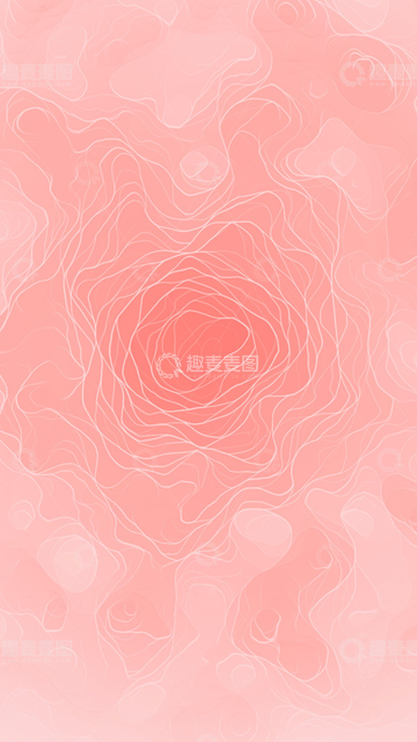源文件下载【趣麦麦图】妇女节简约桃红色水纹渐变背景