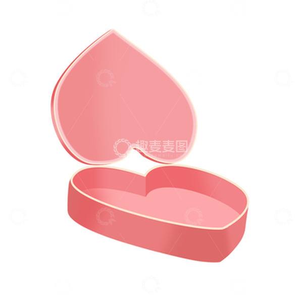 源文件下载【趣麦麦图】粉色爱心礼盒38妇女节情人节礼盒